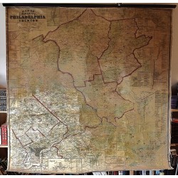 Map of the Vicinity of Philadelphia and Trenton. (Original Color Map)